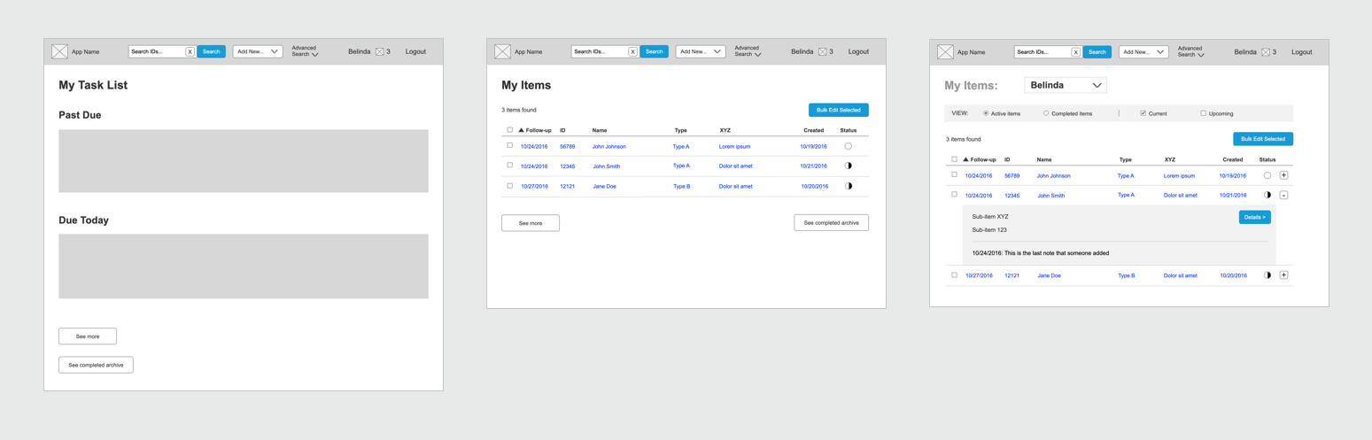Wireframes